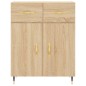 vidaXL Sideboard Sonoma-Eiche 69,5x34x90 cm Holzwerkstoff vidaXL Sideboard Sonoma-Eiche 69,5x34x90 cm Holzwerkstoff