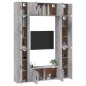 vidaXL 8-tlg. TV-Schrank-Set Betongrau Holzwerkstoff vidaXL 8-tlg. TV-Schrank-Set Betongrau Holzwerkstoff