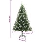 vidaXL Künstlicher Weihnachtsbaum Klappbar Beschneit 240 cm vidaXL Künstlicher Weihnachtsbaum Klappbar Beschneit 240 cm