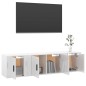 vidaXL 3-tlg. TV-Schrank-Set Hochglanz-Weiß Holzwerkstoff vidaXL 3-tlg. TV-Schrank-Set Hochglanz-Weiß Holzwerkstoff