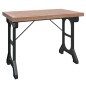 vidaXL Esstisch 110x65x82 cm Massivholz Tanne und Eisen vidaXL Esstisch 110x65x82 cm Massivholz Tanne und Eisen