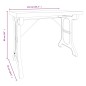 vidaXL Esstisch 110x65x82 cm Massivholz Tanne und Eisen vidaXL Esstisch 110x65x82 cm Massivholz Tanne und Eisen