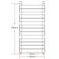 vidaXL Handtuchheizkörper Gerade 600x1200 mm vidaXL Handtuchheizkörper Gerade 600x1200 mm