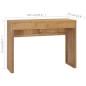 vidaXL Konsolentisch 100x35x75 cm Teak Massivholz vidaXL Konsolentisch 100x35x75 cm Teak Massivholz
