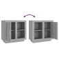 vidaXL Sideboard Grau Sonoma 80x40x75 cm vidaXL Sideboard Grau Sonoma 80x40x75 cm