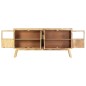vidaXL Sideboard Braun und Schwarz 160×30×80 cm Raues Mango-Massivholz vidaXL Sideboard Braun und Schwarz 160×30×80 cm Raues Mango-Massivholz