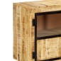 vidaXL Sideboard Braun und Schwarz 160×30×80 cm Raues Mango-Massivholz vidaXL Sideboard Braun und Schwarz 160×30×80 cm Raues Mango-Massivholz