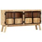 vidaXL Sideboard Braun und Schwarz 160×30×80 cm Raues Mango-Massivholz vidaXL Sideboard Braun und Schwarz 160×30×80 cm Raues Mango-Massivholz