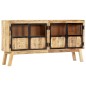 vidaXL Sideboard Braun und Schwarz 160×30×80 cm Raues Mango-Massivholz vidaXL Sideboard Braun und Schwarz 160×30×80 cm Raues Mango-Massivholz