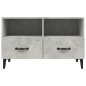 vidaXL TV-Schrank Betongrau 80x36x50 cm Holzwerkstoff vidaXL TV-Schrank Betongrau 80x36x50 cm Holzwerkstoff