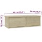 vidaXL Wand-Schubladenregal Sonoma-Eiche 60x26x18,5 cm Holzwerkstoff vidaXL Wand-Schubladenregal Sonoma-Eiche 60x26x18,5 cm Holzwerkstoff
