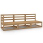 vidaXL 3-tlg. Garten-Lounge-Set Honigbraun Massivholz Kiefer vidaXL 3-tlg. Garten-Lounge-Set Honigbraun Massivholz Kiefer