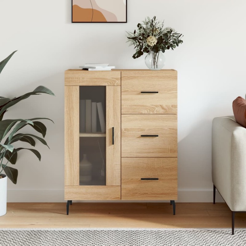 vidaXL Sideboard Sonoma-Eiche 69,5x34x90 cm Holzwerkstoff vidaXL Sideboard Sonoma-Eiche 69,5x34x90 cm Holzwerkstoff