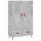 vidaXL Highboard Betongrau 69,5x31x115 cm Holzwerkstoff vidaXL Highboard Betongrau 69,5x31x115 cm Holzwerkstoff