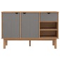vidaXL Sideboard OTTA Braun&Grau 114x43x73,5 cm Massivholz Kiefer vidaXL Sideboard OTTA Braun&Grau 114x43x73,5 cm Massivholz Kiefer