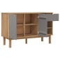 vidaXL Sideboard OTTA Braun&Grau 114x43x73,5 cm Massivholz Kiefer vidaXL Sideboard OTTA Braun&Grau 114x43x73,5 cm Massivholz Kiefer