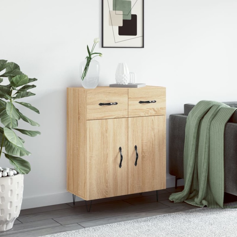 vidaXL Sideboard Sonoma-Eiche 69,5x34x90 cm Holzwerkstoff vidaXL Sideboard Sonoma-Eiche 69,5x34x90 cm Holzwerkstoff