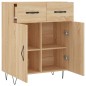 vidaXL Sideboard Sonoma-Eiche 69,5x34x90 cm Holzwerkstoff vidaXL Sideboard Sonoma-Eiche 69,5x34x90 cm Holzwerkstoff