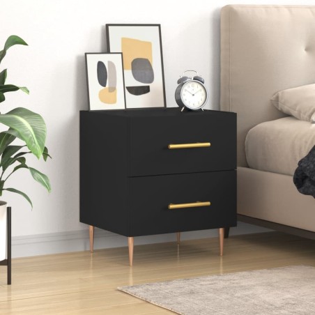 vidaXL Nachttisch Schwarz 40x35x47,5 cm Holzwerkstoff