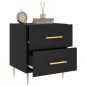 vidaXL Nachttisch Schwarz 40x35x47,5 cm Holzwerkstoff vidaXL Nachttisch Schwarz 40x35x47,5 cm Holzwerkstoff