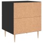 vidaXL Nachttisch Schwarz 40x35x47,5 cm Holzwerkstoff vidaXL Nachttisch Schwarz 40x35x47,5 cm Holzwerkstoff