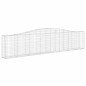 vidaXL Gabionen mit Hochbogen 8 Stk. 400x30x80/100cm Verzinktes Eisen vidaXL Gabionen mit Hochbogen 8 Stk. 400x30x80/100cm Verzinktes Eisen