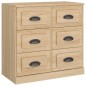 vidaXL Sideboards 3 Stk. Sonoma-Eiche Holzwerkstoff vidaXL Sideboards 3 Stk. Sonoma-Eiche Holzwerkstoff