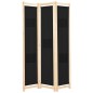 vidaXL 3-teiliger Raumteiler Schwarz 120 x 170 x 4 cm Stoff vidaXL 3-teiliger Raumteiler Schwarz 120 x 170 x 4 cm Stoff