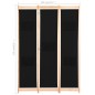 vidaXL 3-teiliger Raumteiler Schwarz 120 x 170 x 4 cm Stoff vidaXL 3-teiliger Raumteiler Schwarz 120 x 170 x 4 cm Stoff