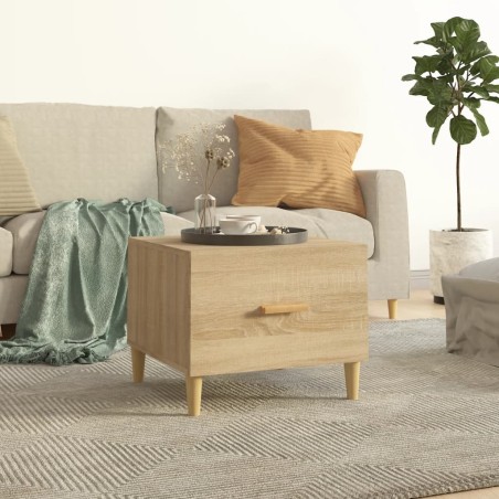 vidaXL Couchtisch Sonoma-Eiche 50x50x40 cm Holzwerkstoff