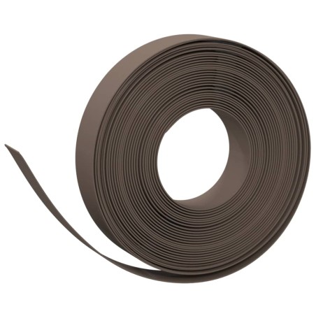 vidaXL Rasenkante Braun 10 m 10 cm Polyethylen