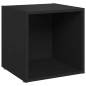 vidaXL TV-Schränke 2 Stk. Schwarz 37x35x37 cm Holzwerkstoff vidaXL TV-Schränke 2 Stk. Schwarz 37x35x37 cm Holzwerkstoff