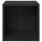 vidaXL TV-Schränke 2 Stk. Schwarz 37x35x37 cm Holzwerkstoff vidaXL TV-Schränke 2 Stk. Schwarz 37x35x37 cm Holzwerkstoff