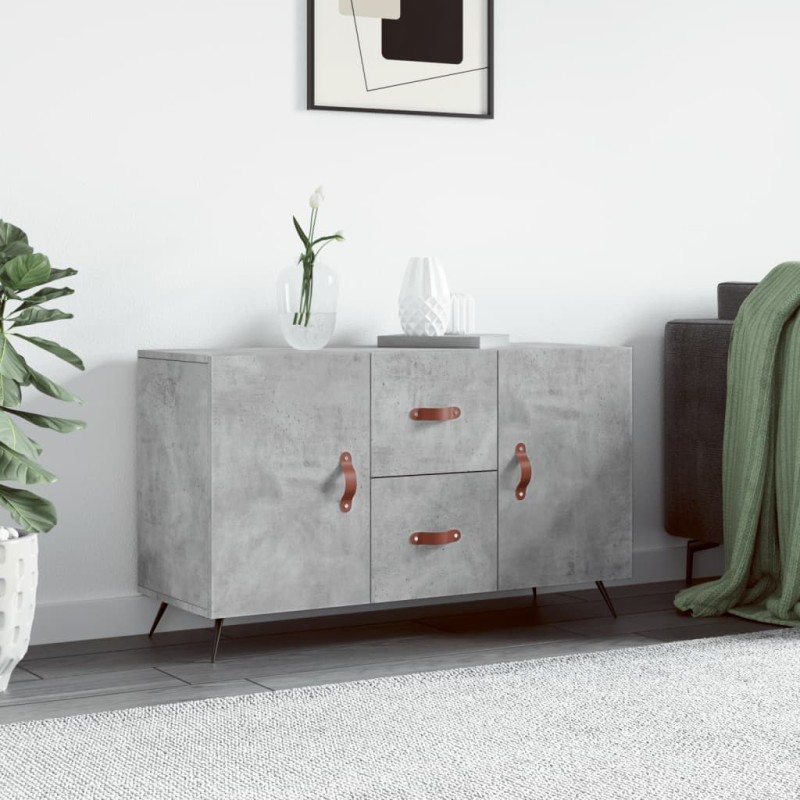 vidaXL Sideboard Betongrau 100x36x60 cm Holzwerkstoff vidaXL Sideboard Betongrau 100x36x60 cm Holzwerkstoff