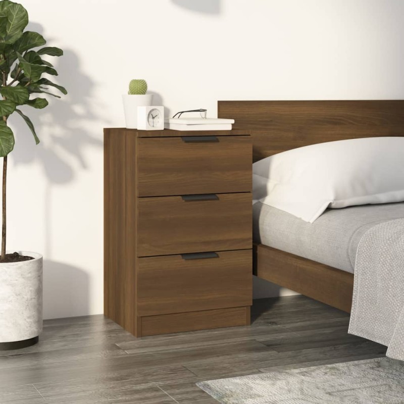 vidaXL Nachttisch Braun Eiche 40x36x65 cm vidaXL Nachttisch Braun Eiche 40x36x65 cm