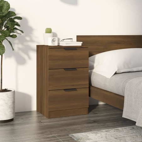 vidaXL Nachttisch Braun Eiche 40x36x65 cm