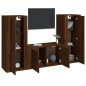 vidaXL 3-tlg. TV-Schrank-Set Braun Eichen-Optik Holzwerkstoff vidaXL 3-tlg. TV-Schrank-Set Braun Eichen-Optik Holzwerkstoff
