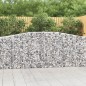 vidaXL Gabionen mit Hochbogen 3 Stk. 400x30x100/120cm Verzinktes Eisen vidaXL Gabionen mit Hochbogen 3 Stk. 400x30x100/120cm Verzinktes Eisen