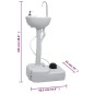 vidaXL Tragbare Campingtoilette mit Waschbecken und Wasserbehälter vidaXL Tragbare Campingtoilette mit Waschbecken und Wasserbehälter