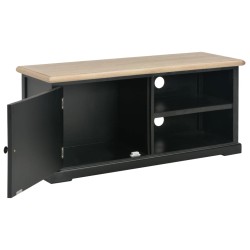 vidaXL TV-Schrank Schwarz 90 x 30 x 40 cm Holz