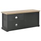 vidaXL TV-Schrank Schwarz 90 x 30 x 40 cm Holz vidaXL TV-Schrank Schwarz 90 x 30 x 40 cm Holz