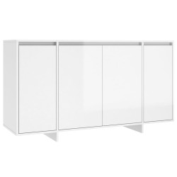 vidaXL Sideboard Hochglanz-Weiß 135x41x75 cm Holzwerkstoff