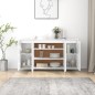 vidaXL Sideboard Hochglanz-Weiß 135x41x75 cm Holzwerkstoff vidaXL Sideboard Hochglanz-Weiß 135x41x75 cm Holzwerkstoff