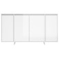 vidaXL Sideboard Hochglanz-Weiß 135x41x75 cm Holzwerkstoff vidaXL Sideboard Hochglanz-Weiß 135x41x75 cm Holzwerkstoff