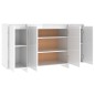 vidaXL Sideboard Hochglanz-Weiß 135x41x75 cm Holzwerkstoff vidaXL Sideboard Hochglanz-Weiß 135x41x75 cm Holzwerkstoff