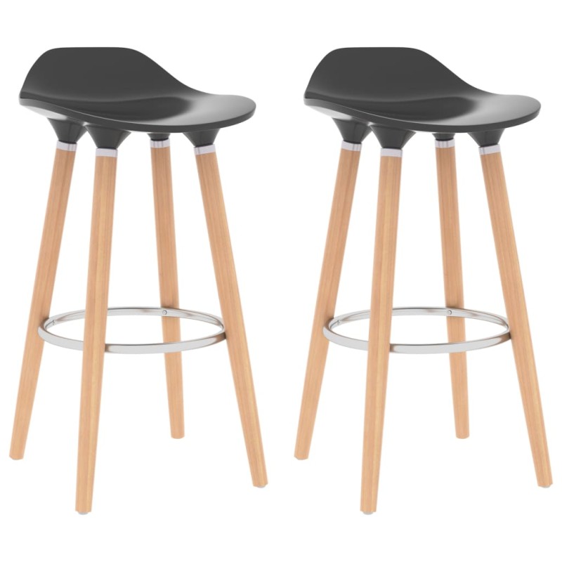 vidaXL Barhocker 2 Stk. Anthrazit vidaXL Barhocker 2 Stk. Anthrazit