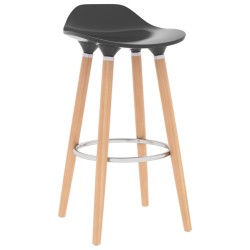 vidaXL Barhocker 2 Stk. Anthrazit