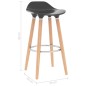 vidaXL Barhocker 2 Stk. Anthrazit vidaXL Barhocker 2 Stk. Anthrazit