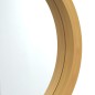 vidaXL Wandspiegel mit Riemen Golden Ø 45 cm vidaXL Wandspiegel mit Riemen Golden Ø 45 cm