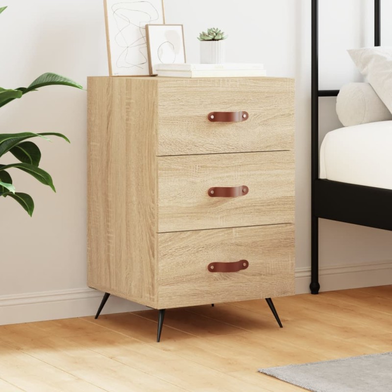vidaXL Nachttisch Sonoma-Eiche 40x40x66 cm Holzwerkstoff vidaXL Nachttisch Sonoma-Eiche 40x40x66 cm Holzwerkstoff